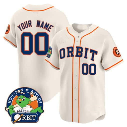 Custom Houston Astros Orbit Patch Vapor Premier Limited ¨C All Stitched Baseball Jersey