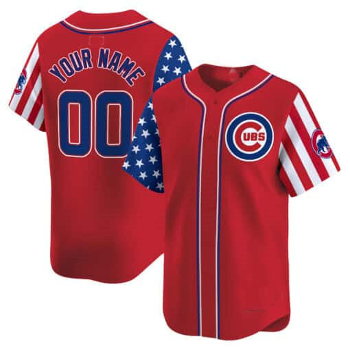Custom Chicago Cubs 2024 Independence Day Vapor Premier Limited¨C All Stitched Baseball Jersey