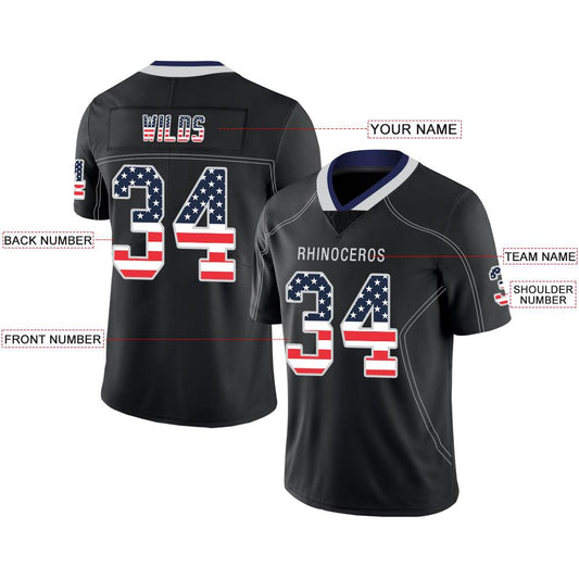 Custom D.Cowboys American Men's Youth And Women Stitched Black Football Jersey Personalize Birthday Gifts Jerseys