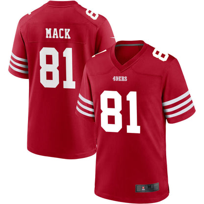 Football Jerseys SF.49ers #81 Austin Mack Player Stitched Game Jersey