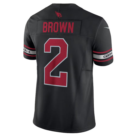 A.Cardinals #2 Marquise Brown Black Vapor F.U.S.E. Limited Stitched American Football Jerseys