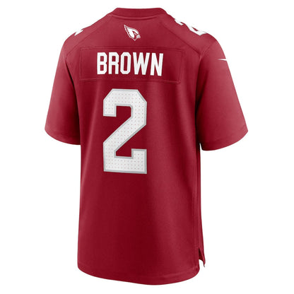 A.Cardinals #2 Marquise Brown Cardinal Home Game Stitched American Football Jerseys