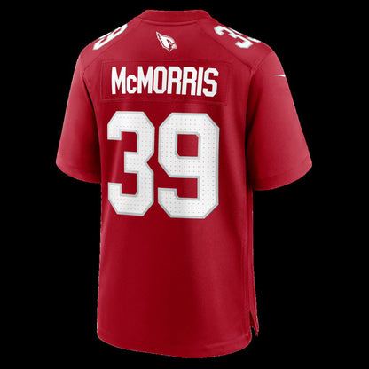 A.Cardinals #39 Patrick McMorris Cardinal Team Game Jersey Stitched American Football Jerseys