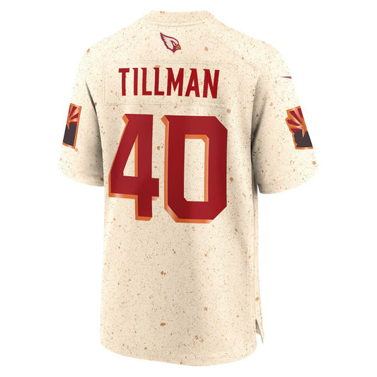 A.Cardinals #40 Pat Tillman 2025 Rivalries Collection Retired Player Game Jersey-CustomName - Natural Stitched American Football Jersey-CustomName