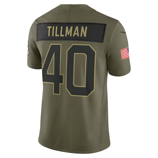 A.Cardinals #40 Pat Tillman Olive 2025 Salute to Service Retired Limited Jersey Stitched American Football Jerseys UNEC