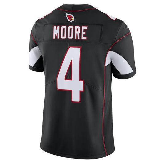 A.Cardinals #4 Rondale Moore Black Alternate Vapor Limited Stitched American Football Jerseys