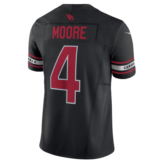 A.Cardinals #4 Rondale Moore Black Vapor F.U.S.E. Limited Stitched American Football Jerseys
