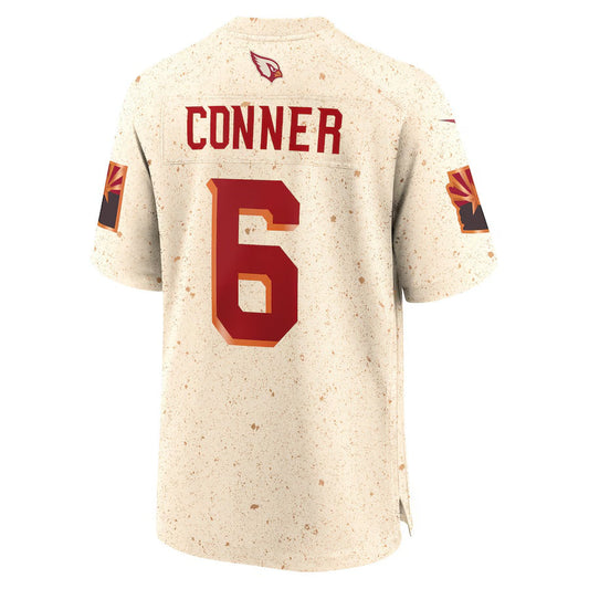 A.Cardinals #6 James Conner 2025 Rivalries Collection Game Jersey-CustomName - Natural Stitched American Football Jersey-CustomName