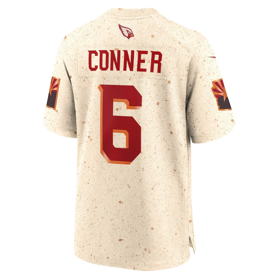 A.Cardinals #6 James Conner 2025 Rivalries Collection Game Jersey - Natural Stitched American Football Jerseys