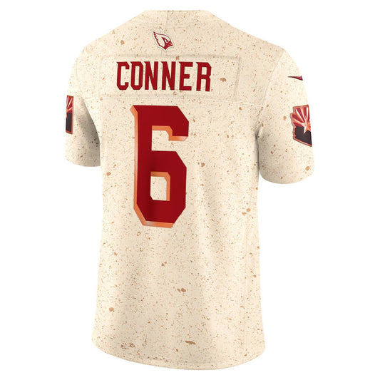 A.Cardinals #6 James Conner 2025 Rivalries Collection Limited Jersey - Natural Stitched American Football Jerseys