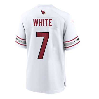 A.Cardinals #7 Kyzir White White Game Stitched American Football Jerseys
