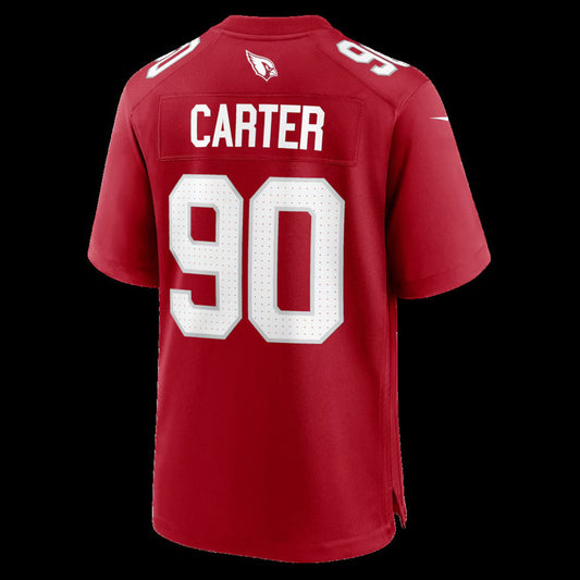 A.Cardinals #90 Zach Carter Cardinal Team Game Jersey Stitched American Football Jerseys UNEC