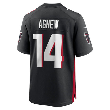 A.Falcons #14 Jamal Agnew Black Team Game Jersey Stitched American Football Jerseys