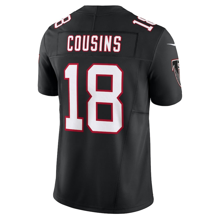 A.Falcons #18 Kirk Cousins Black Vapor F.U.S.E. Limited Stitched American Football Jerseys