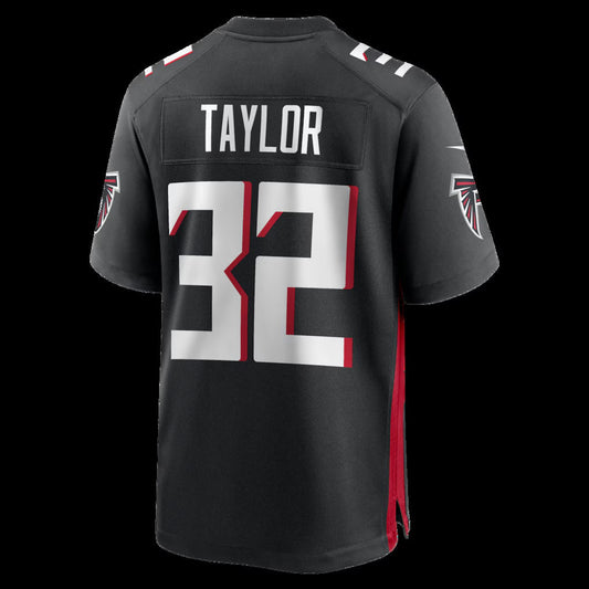 A.Falcons #32 Keith Taylor Black Team Game Stitched American Football Jerseys CustomName