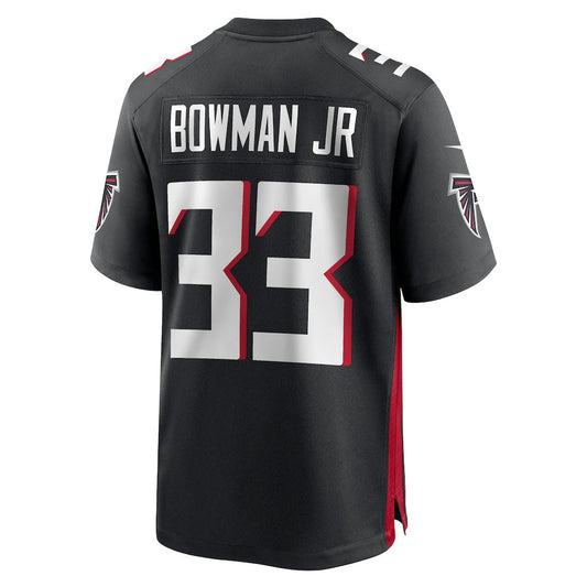 A.Falcons #33 Billy Bowman Jr. Black Team Game Stitched American Football Jerseys UNEC