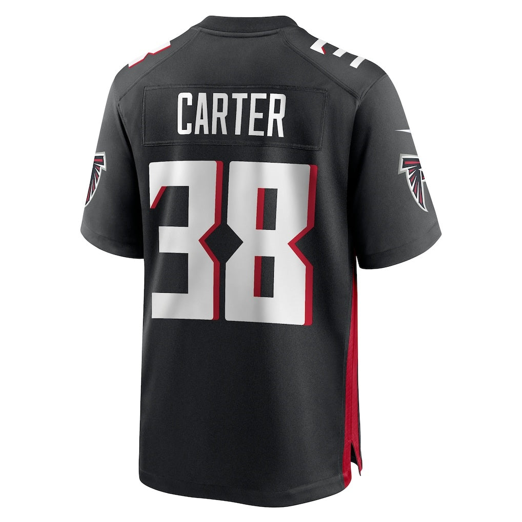A.Falcons #38 Nathan Carter Black Team Game Stitched American Football Jerseys UNEC