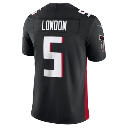 A.Falcons #5 Drake London Black Vapor F.U.S.E. Limited Stitched American Football Jerseys