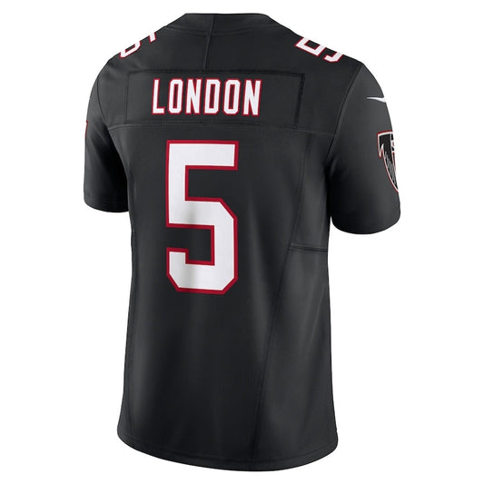 A.Falcons #5 Drake London Black Vapor F.U.S.E. Limited Stitched American Football Jerseys