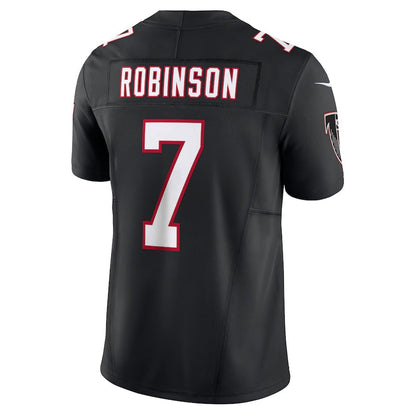 A.Falcons #7 Bijan Robinson Black Alternate Vapor F.U.S.E. Limited Stitched American Football Jerseys