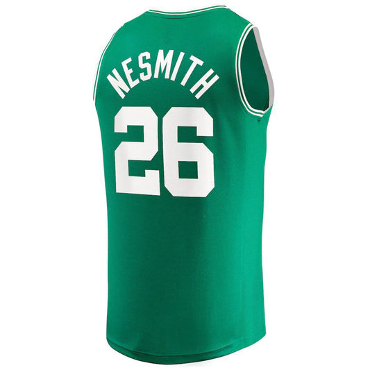 B.Celtics #26 Aaron Nesmith Fanatics Branded 2020 Draft First Round Pick Fast Break Replica Jersey Green Icon Edition Stitched American Basketball Jersey UNEC