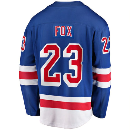 NY.Rangers #23 Adam Fox Fanatics Branded Home Premier Breakaway Player Jersey Blue Stitched American Hockey Jersey UNEC