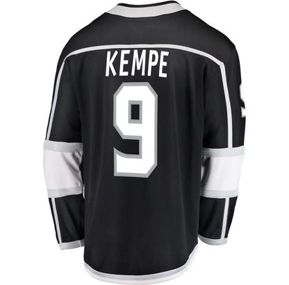 LA.Kings #9 Adrian Kempe  Fanatics Branded Breakaway Player Jersey Black Stitched American Hockey Jersey UNEC