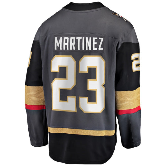 V.Golden Knights #23 Alec Martinez Fanatics Branded Breakaway Alternate Player Jersey Gray Stitched American Hockey Jersey UNEC