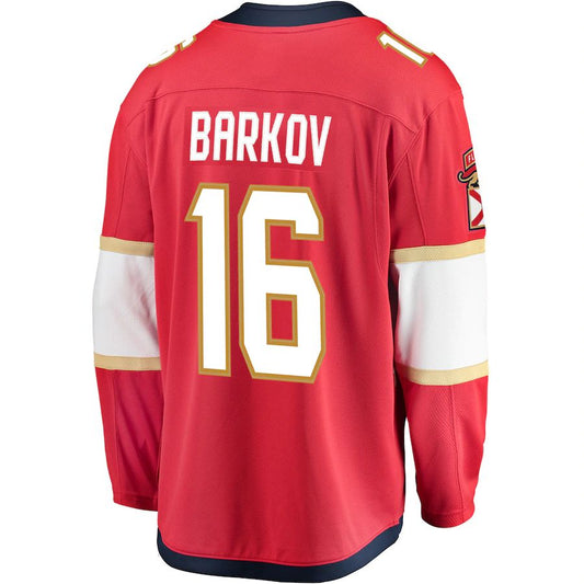 F.Panthers #16 Aleksander Barkov Fanatics Branded Premier Breakaway Player Jersey Red Stitched American Hockey Jersey UNEC