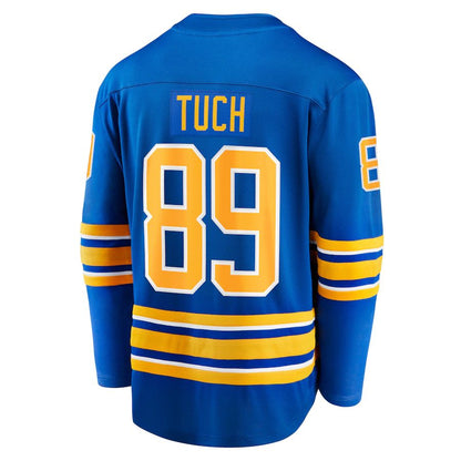 B.Sabres #89 Alex Tuch Fanatics Branded Home Breakaway Player Jersey Royal Stitched American Hockey Jersey UNEC