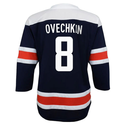 W.Capitals #8 Alex Ovechkin Infant 2020-21 Alternate Replica Player Jersey Navy Stitched American Hockey Jersey UNEC