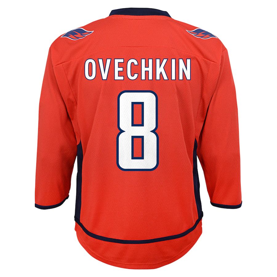 W.Capitals #8 Alex Ovechkin Infant Replica Player Jersey Red Stitched American Hockey Jersey UNEC