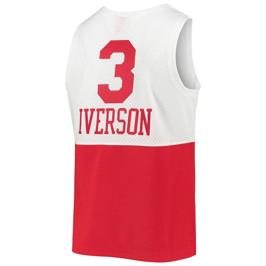 PH.76ers #3 Allen Iverson Mitchell & Ness 2003-04 Hardwood Classics Swingman Jersey White Stitched American Basketball Jersey UNEC