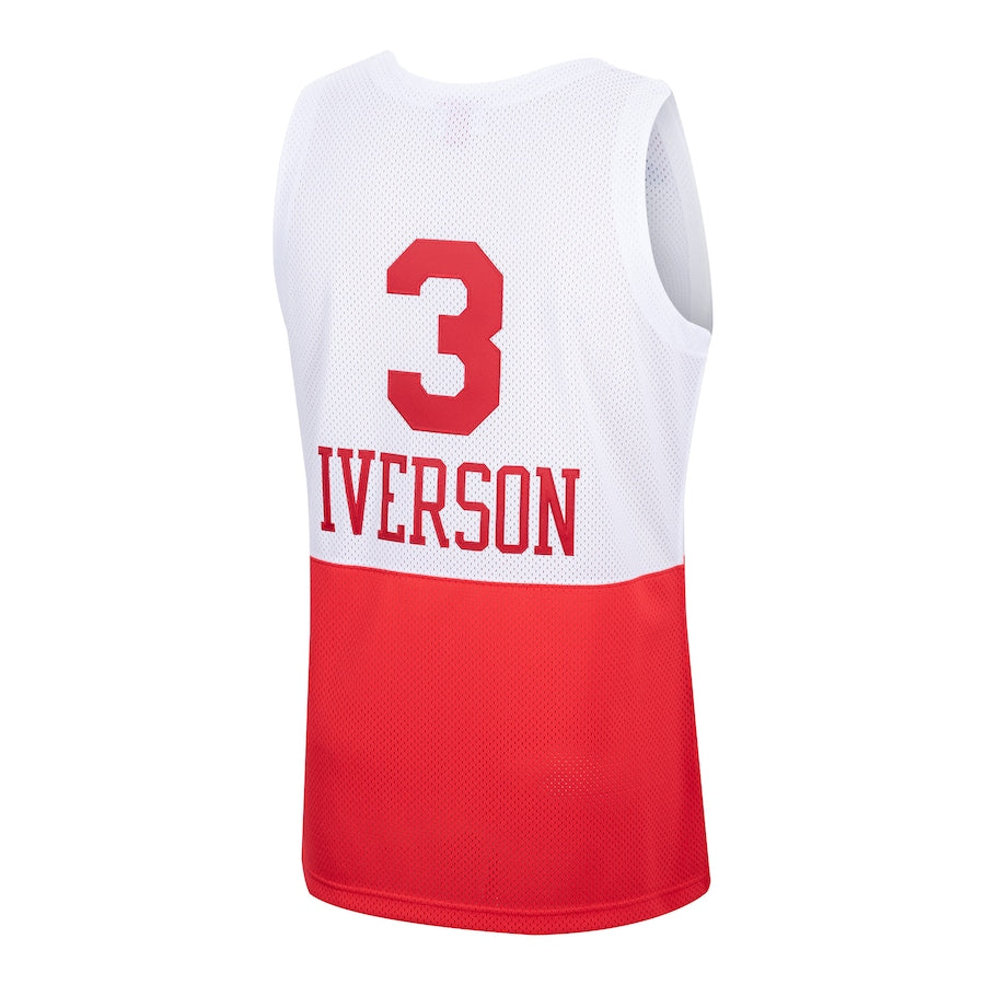 PH.76ers #3 Allen Iverson Mitchell & Ness Hardwood Classics Authentic Jersey White Stitched American Basketball Jersey UNEC