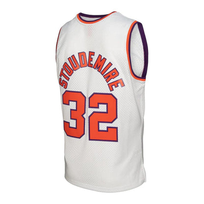 P.Suns #32 Amar'e Stoudemire Mitchell & Ness 2002-03 Hardwood Classics Swingman Jersey White White Stitched American Basketball Jersey UNEC
