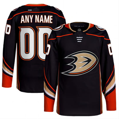 Custom A.Ducks  Home Authentic Pro Jersey Black Stitched American Hockey Jersey UNEC