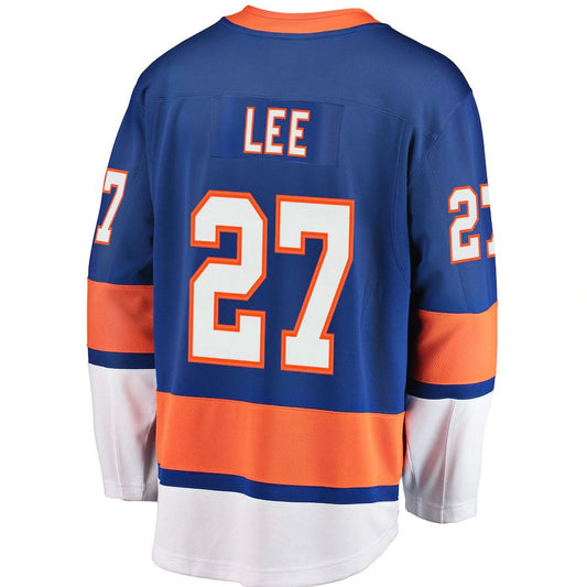 NY.Islanders #27 Anders Lee Fanatics Branded Home Premier Breakaway Player Jersey Royal Stitched American Hockey Jersey UNEC
