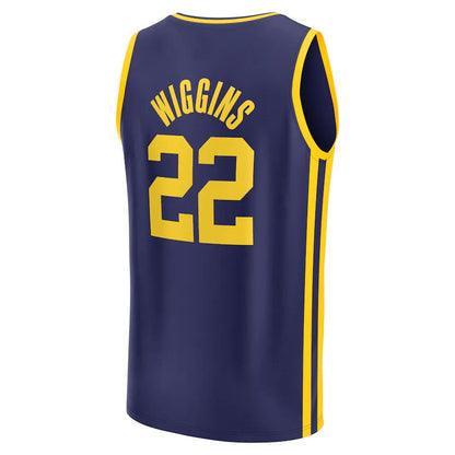 G.State Warriors #22 Andrew Wiggins Fanatics Branded 2022-23 Fast Break Replica Player Jersey Statement Edition Navy Stitched American Basketball Jersey UNEC