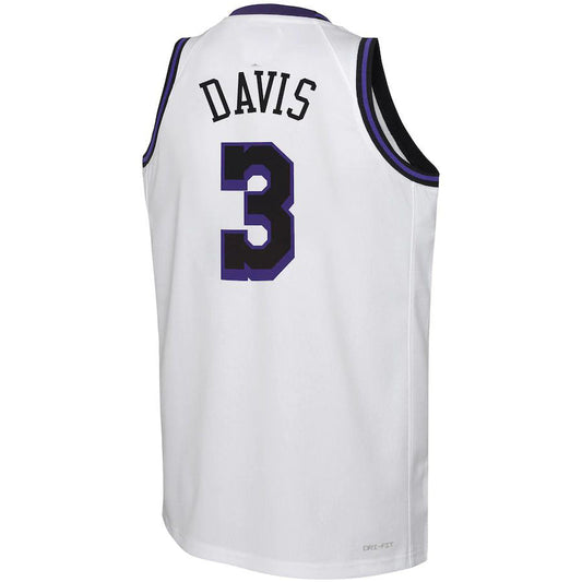 LA.Lakers #3 Anthony Davis 2022-23 Swingman Jersey White City Edition Stitched American Basketball Jersey UNEC