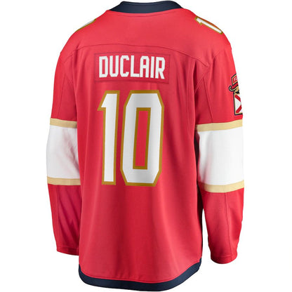 F.Panthers #10 Anthony Duclair Fanatics Branded Breakaway Player Jersey Red Stitched American Hockey Jersey UNEC