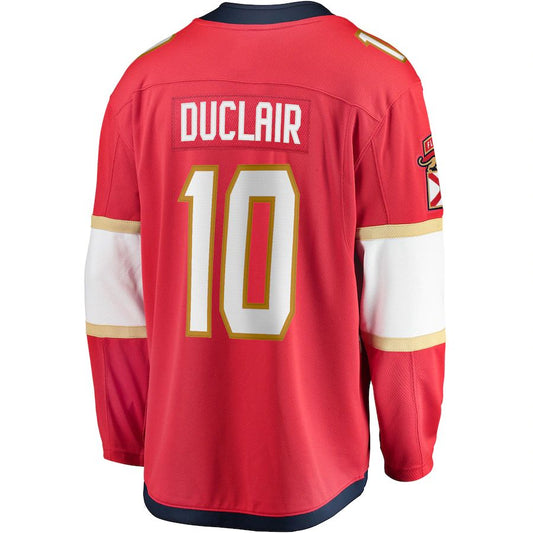 F.Panthers #10 Anthony Duclair Fanatics Branded Breakaway Player Jersey Red Stitched American Hockey Jersey UNEC