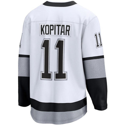 LA.Kings #11 Anze Kopitar Fanatics Branded Alternate Premier Breakaway Player Jersey White Stitched American Hockey Jersey UNEC