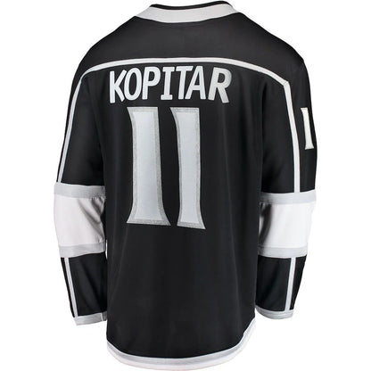 LA.Kings #11 Anze Kopitar Fanatics Branded Breakaway Player Jersey Black Stitched American Hockey Jersey UNEC