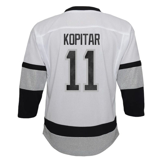 LA.Kings #11 Anze Kopitar Preschool 2021-22 Alternate Replica Player Jersey White Stitched American Hockey Jersey UNEC