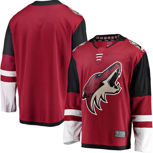 A.Coyotes Fanatics Branded Breakaway Home Jersey Red Stitched American Hockey Jersey UNEC