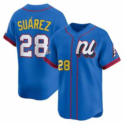 Arizona Diamondbacks #28 Eugenio Su¨¢rez National League 2025 All-Star Edition Limited Player Jersey - Blue Baseball Jersey