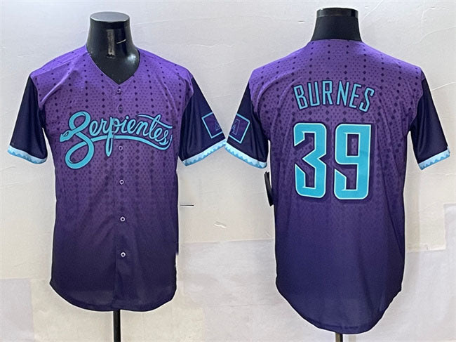 Arizona Diamondbacks #39 Corbin Burnes Purple 2025 City Connect Limited Stitched Baseball Jersey
