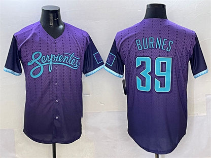 Arizona Diamondbacks #39 Corbin Burnes Purple 2025 City Connect Limited Stitched Baseball Jersey