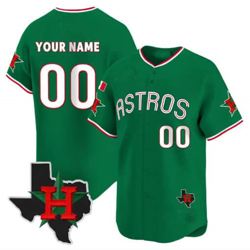 Custom Houston Astros Mexico Texas Patch Vapor Premier Limited V3 ¨C All Stitched Baseball Jersey