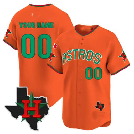 Custom Houston Astros Mexico Texas Patch Vapor Premier Limited V3 ¨C All Stitched Baseball Jersey